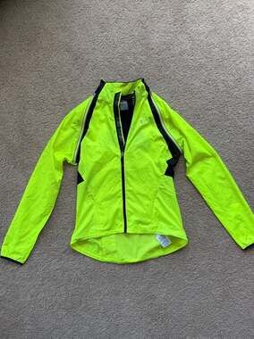 Pearl Izumi Elite Barrier Convertible Hi-Vis Cycling Jacket Neon Yellow Large